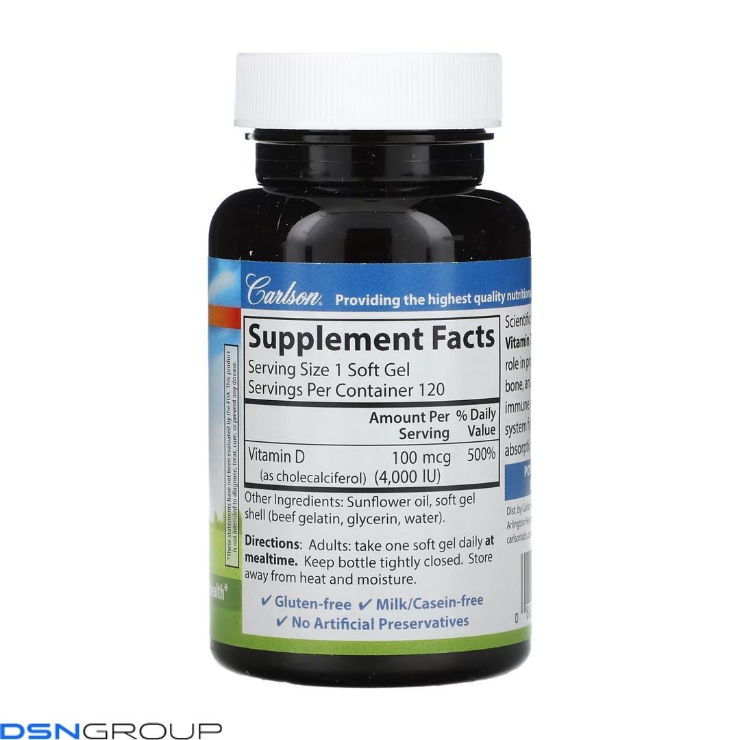 Vitamin D 4000 IU - 120 softgels