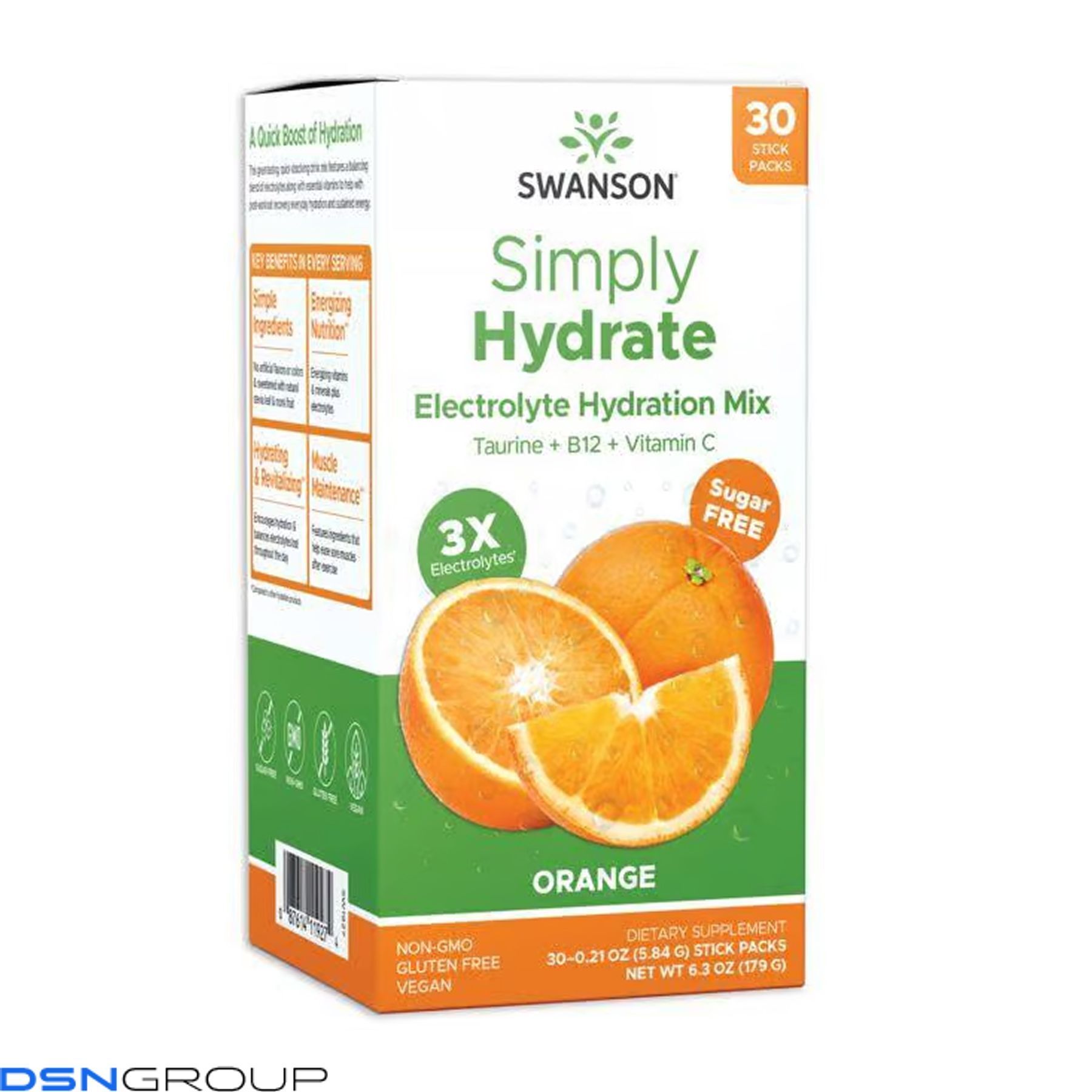 Simple Hydrate Simply Hydrate Electrolyte Hydration Mix - 30 packs Orange купити оптом ...