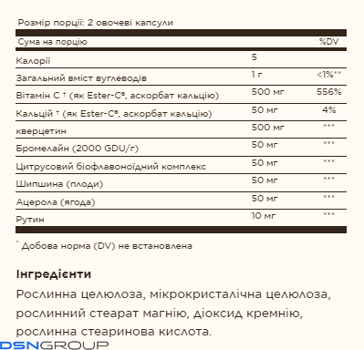 Quercetin Complex With Ester-C&reg; Plus - 100 caps