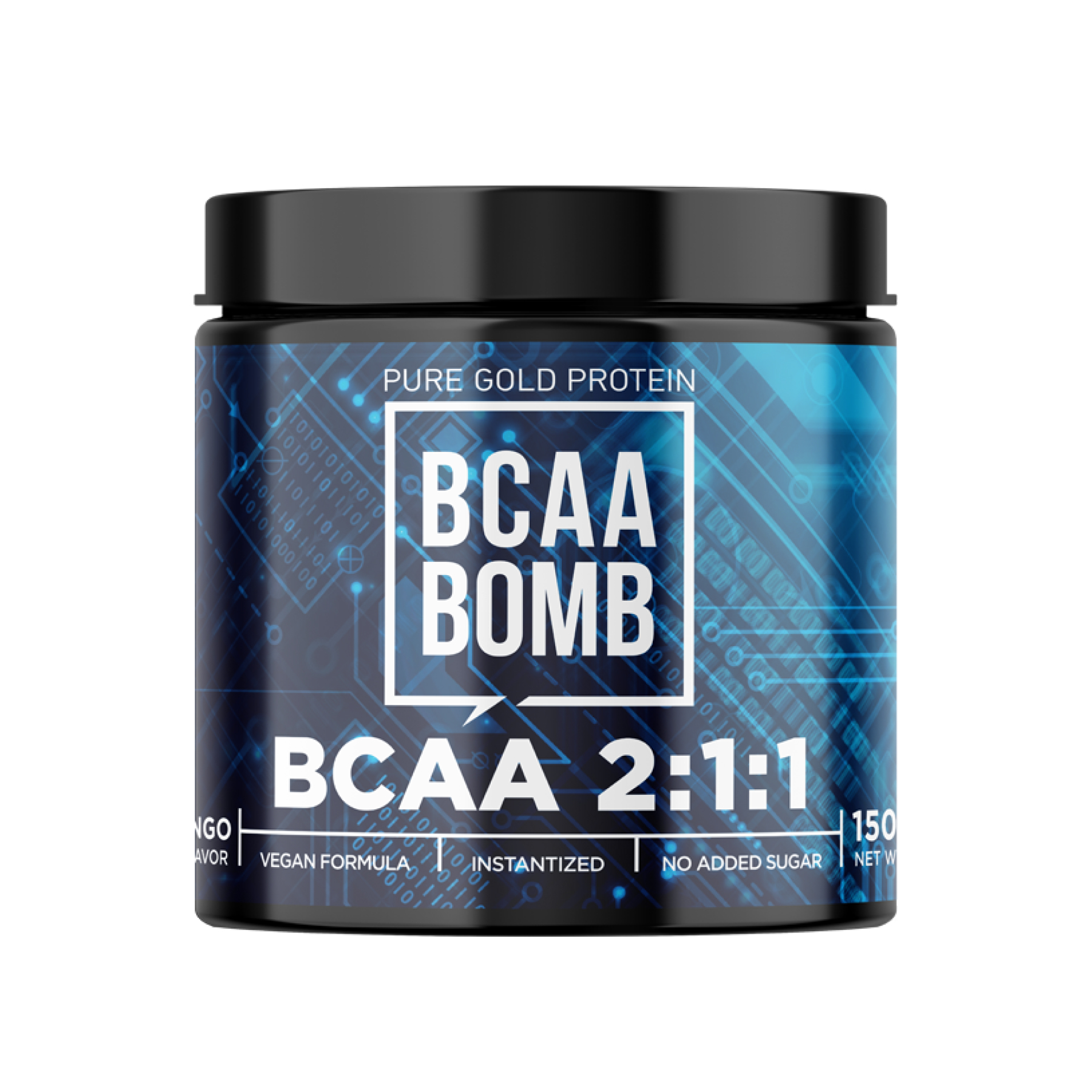 BCAA Bomb 2-1-1 Pure Gold, 150 г, смак манго