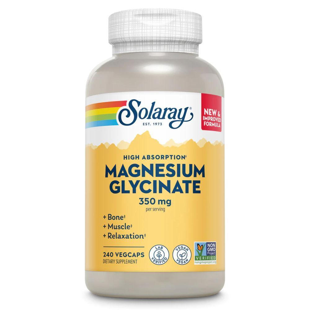 Magnesium Glycinate 350mg - 240 vcaps (Повреждена банка)