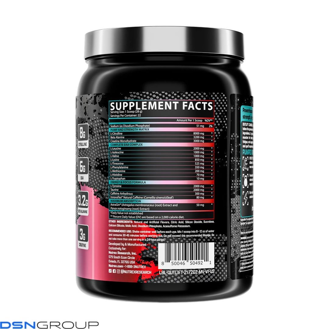 Outlift Clinical - 628.9g Miami Vice