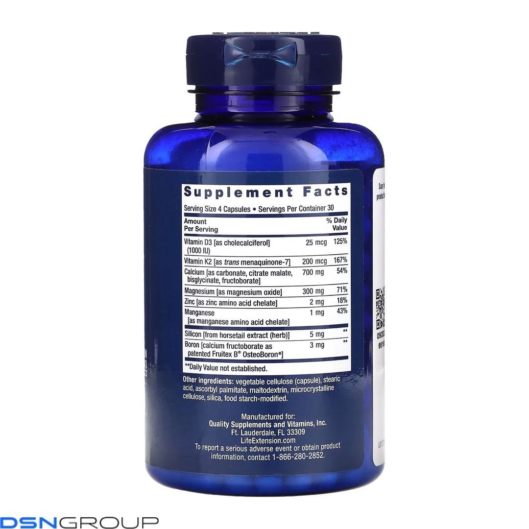 Bone Restore with Vitamin K2 - 120 caps (Повреждена банка)