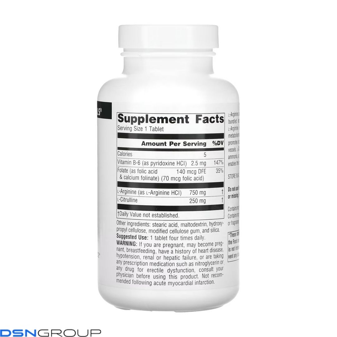 L-Arginine L-Citrulline Complex 1000mg - 120 tabs