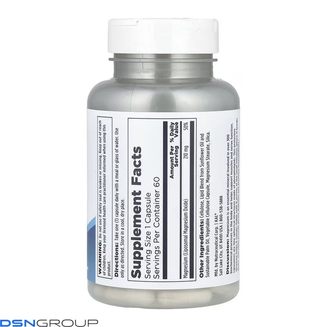Liposomal Magnesium 210mg - 60 vcaps