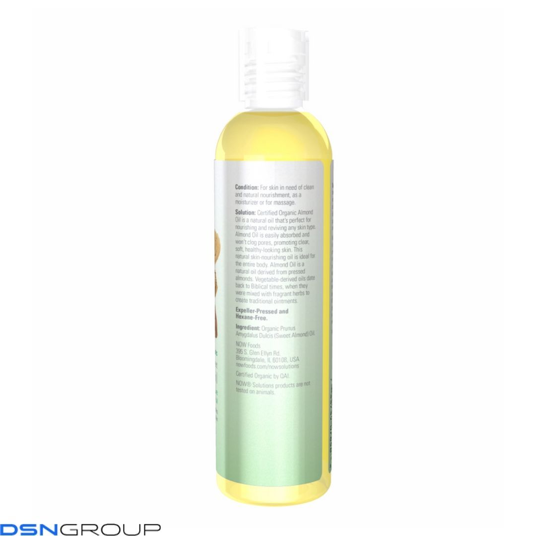Organic Almond Oil - 8 oz