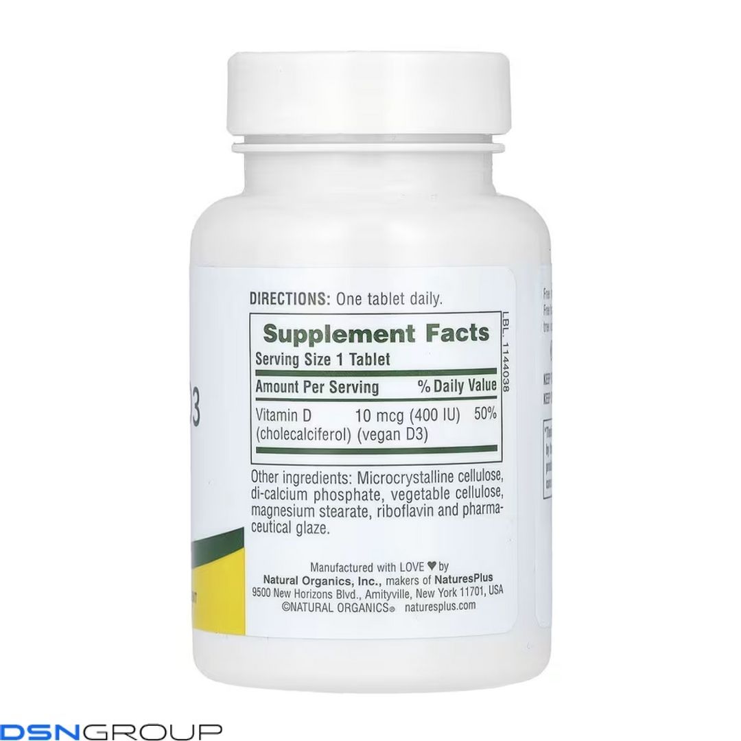 Vitamin D3 400IU - 90 tabs
