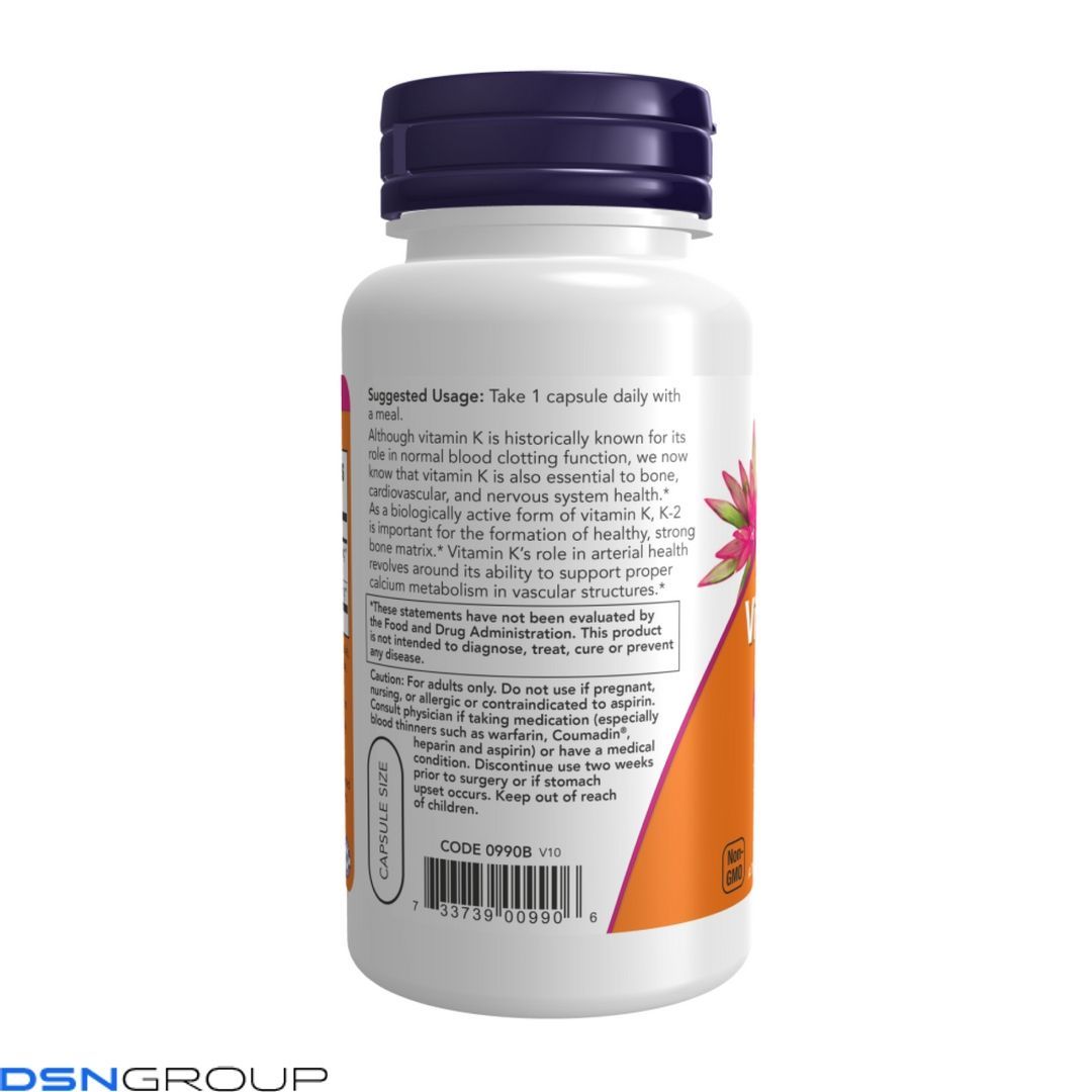 Vitamin K-2 100mcg - 250 vcaps