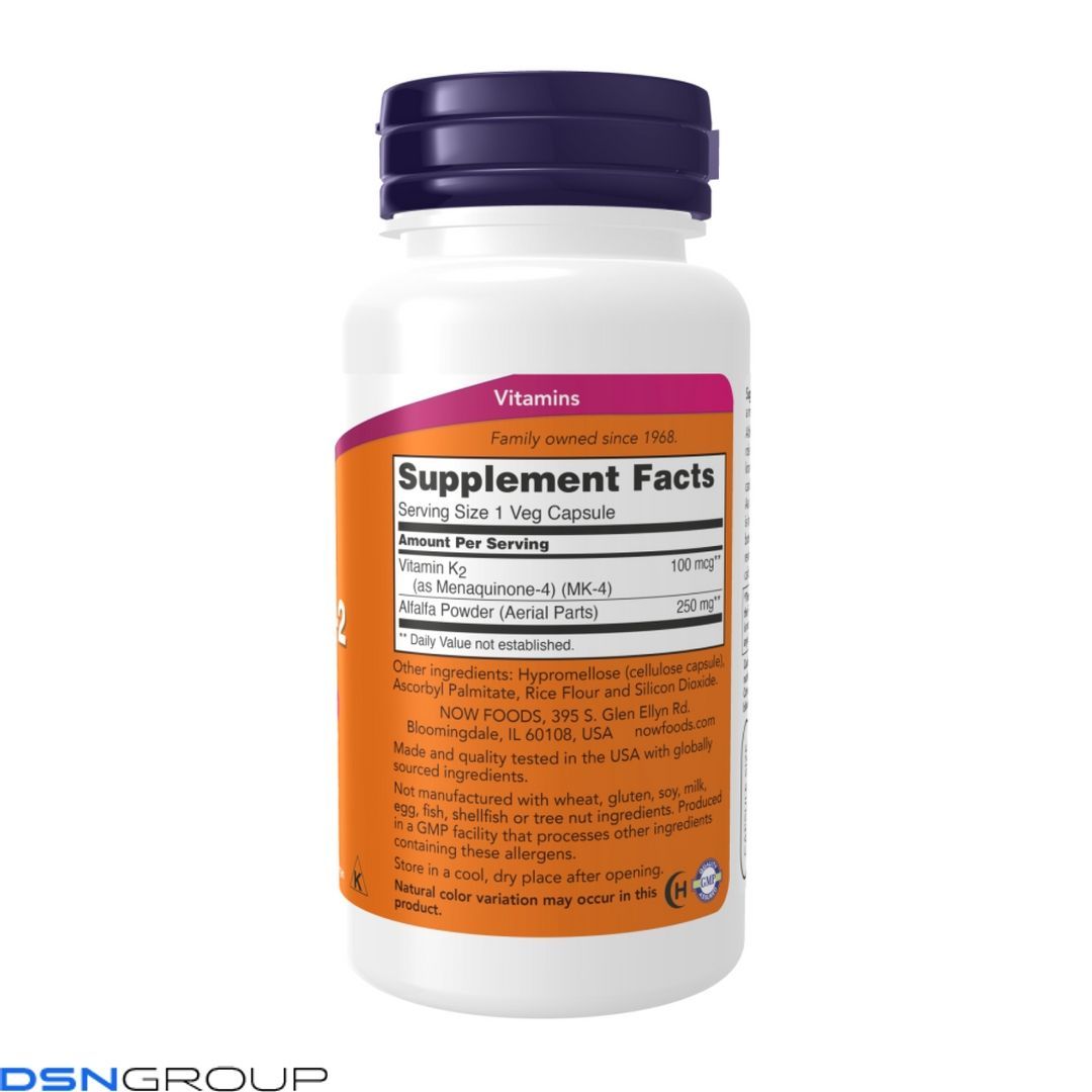 Vitamin K-2 100mcg - 250 vcaps