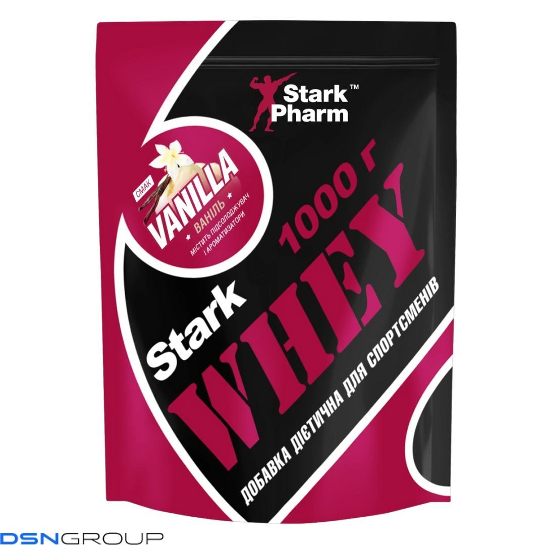 Stark Whey - 1000g Vanilla 2022-09-0200 фото Stark Whey - 1000g Vanilla