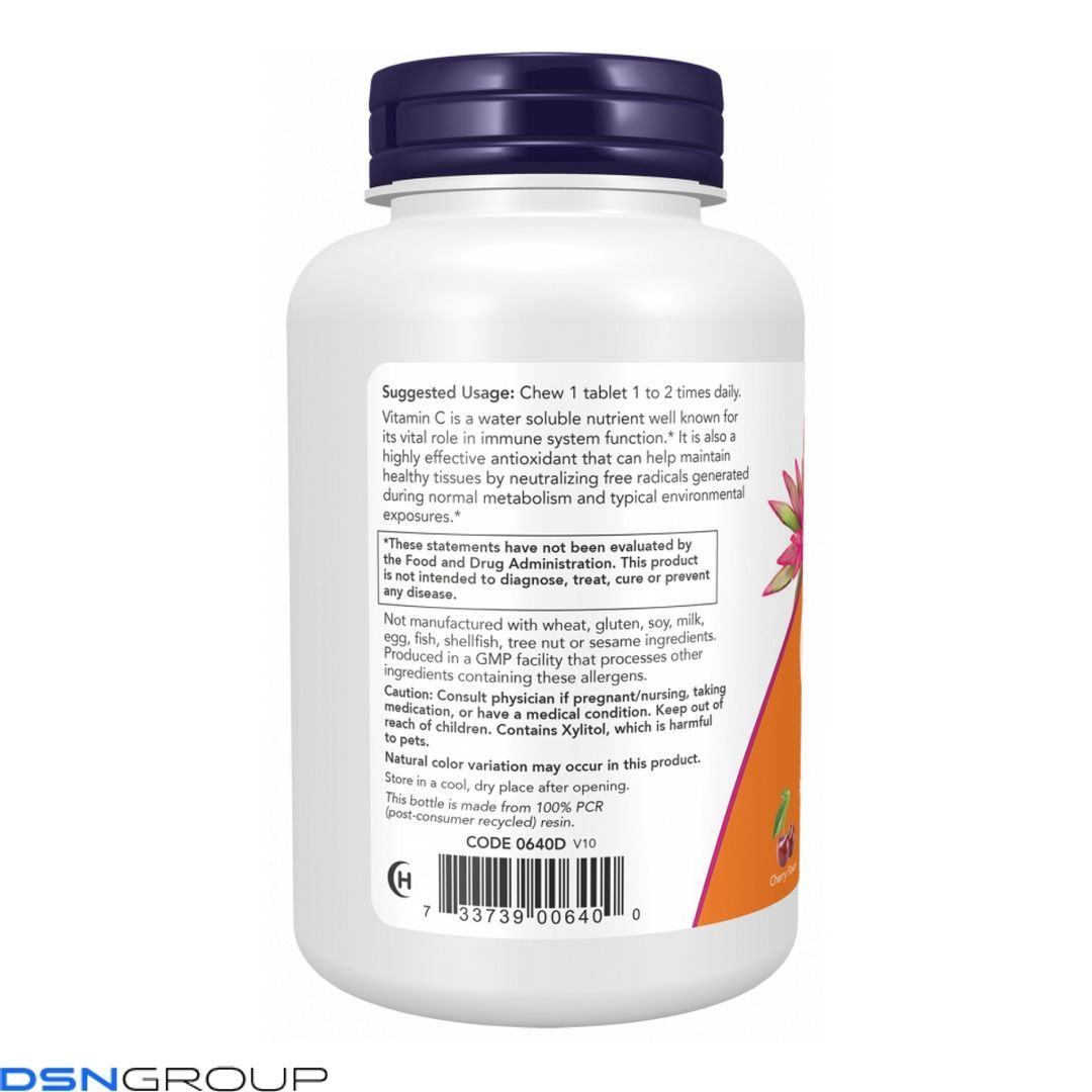 (12.02 Очікування) Vitamin C-500 - 100 tabs Cherry