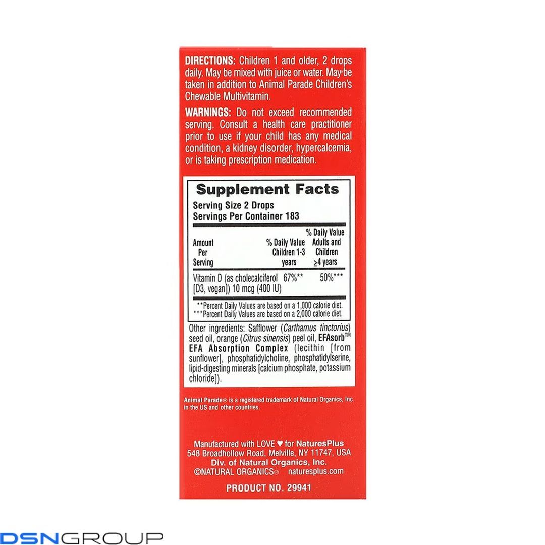 Kids Vit D3 400 IU - 10 ml