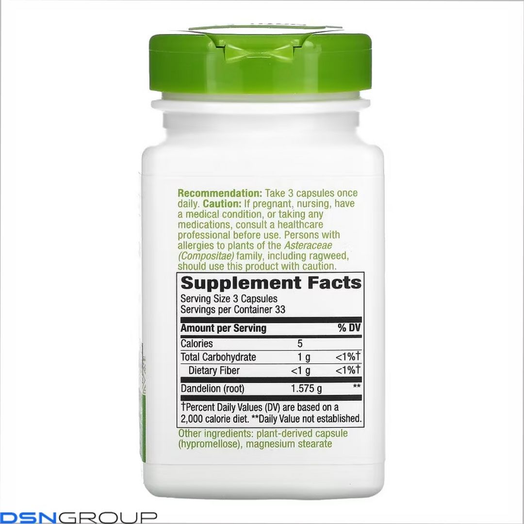 Dandelion Root - 100 vcaps