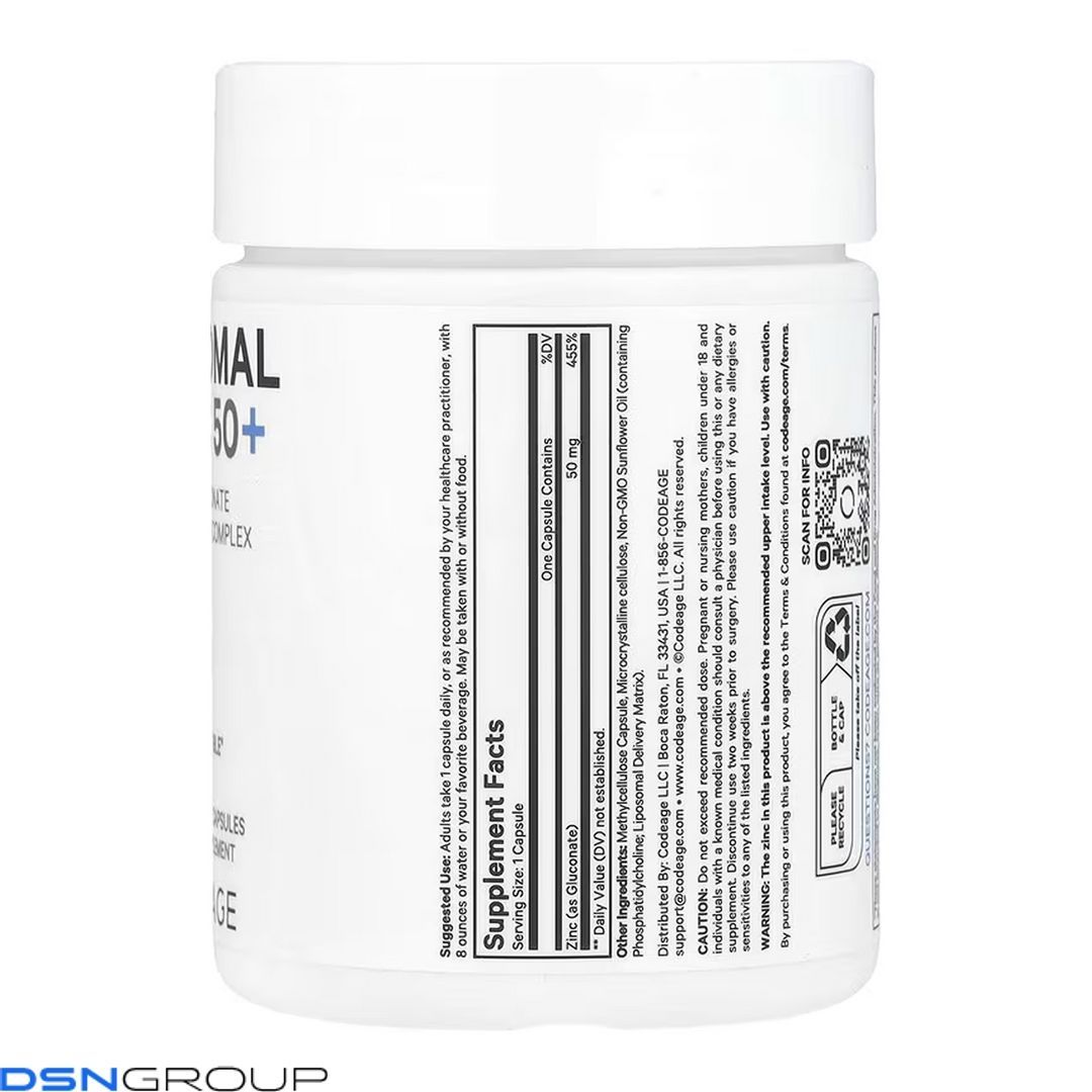 Liposomal Zinc - 100 vcaps 2023-10-7726 фото Liposomal Zinc - 100 vcaps