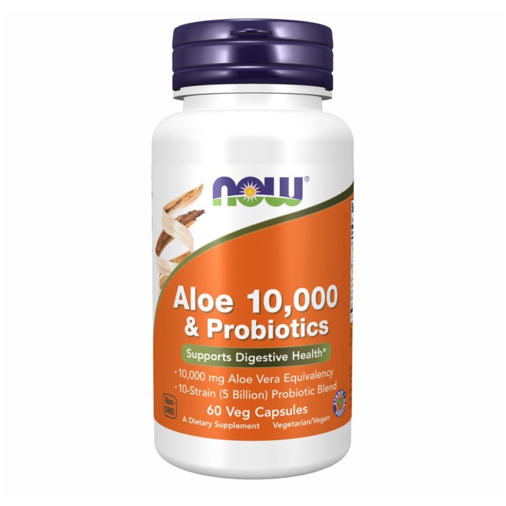 Aloe Vera 10000 & Probiotics - 60 vcaps (Без етикетки)