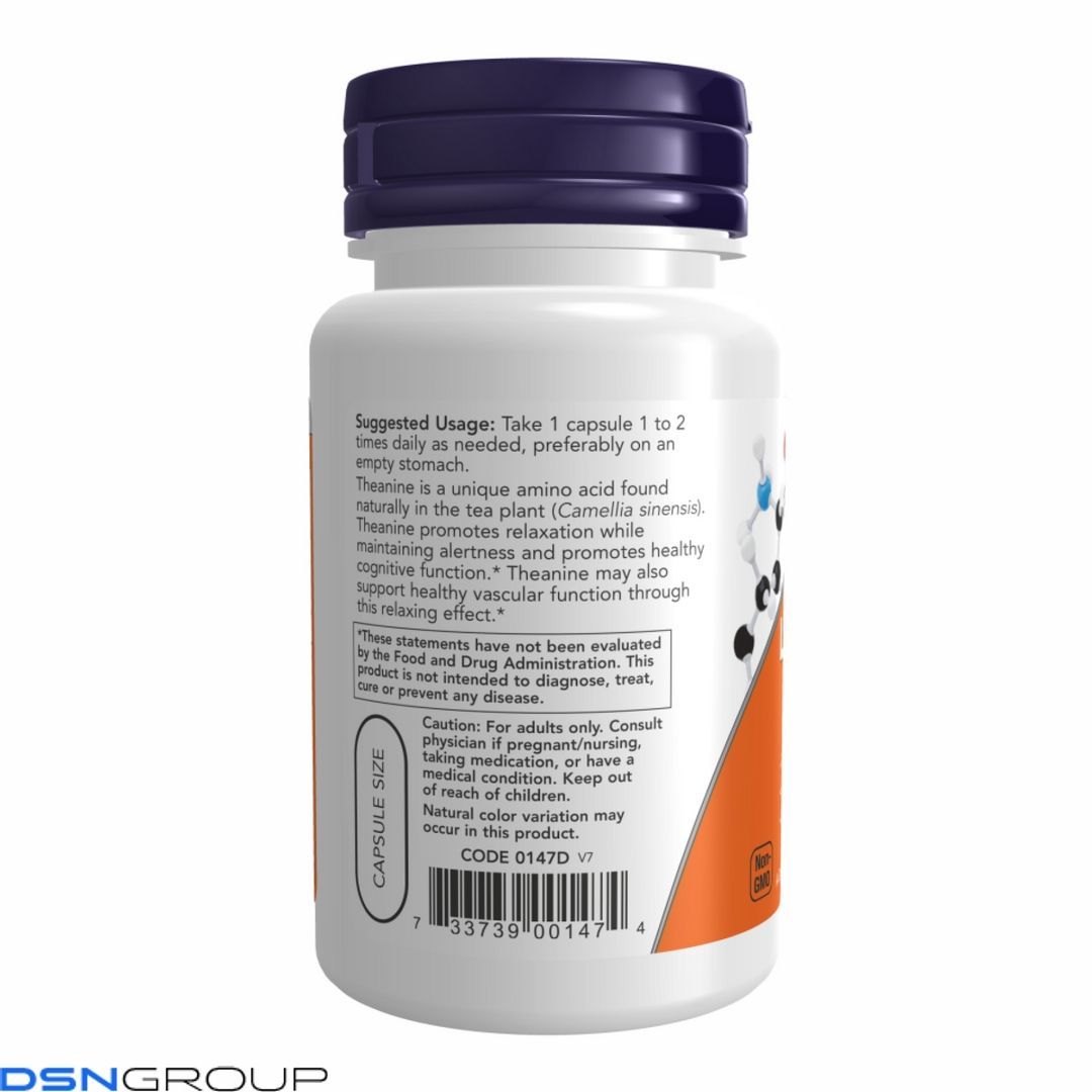 (12.02 Ожидание) L-Theanine 200mg - 60 vcaps
