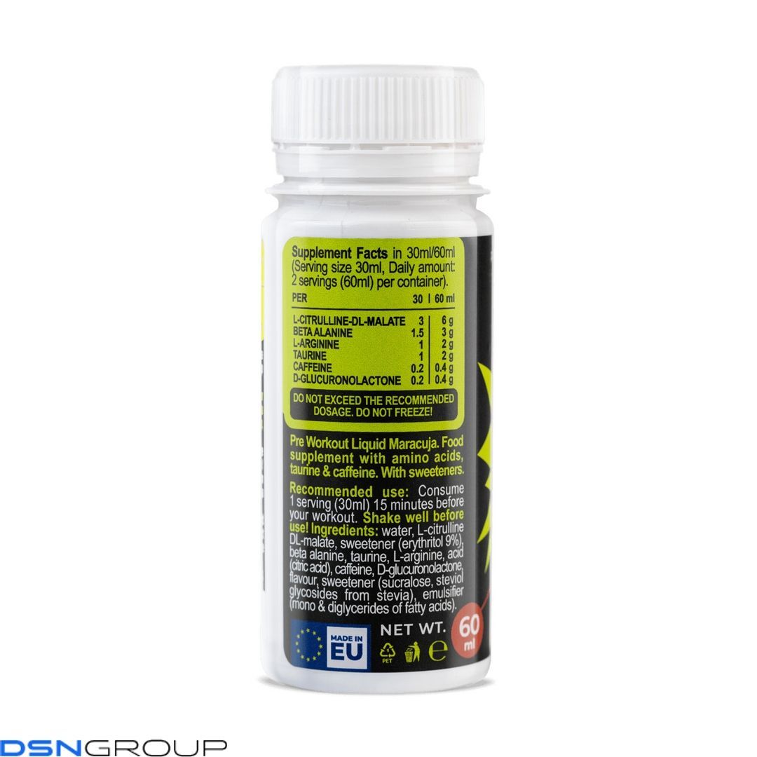Adrenaline Liquid Shot - 60ml Maracuja