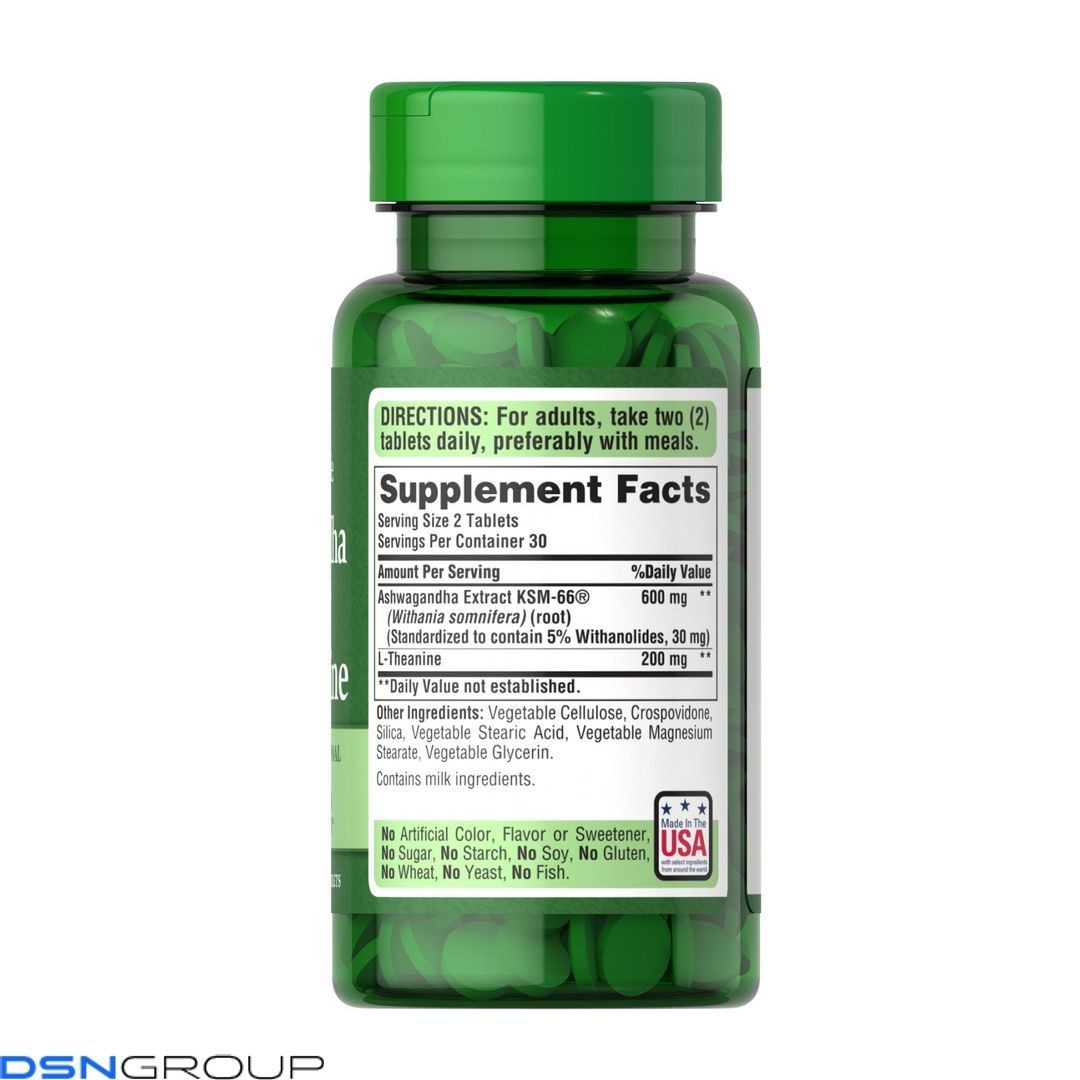 Ashwagandha KSM-66&reg; & L-Theanine - 60 tabs