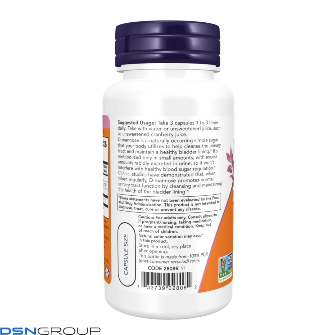 D-Mannose Urinary Support 500mg - 60 vcaps
