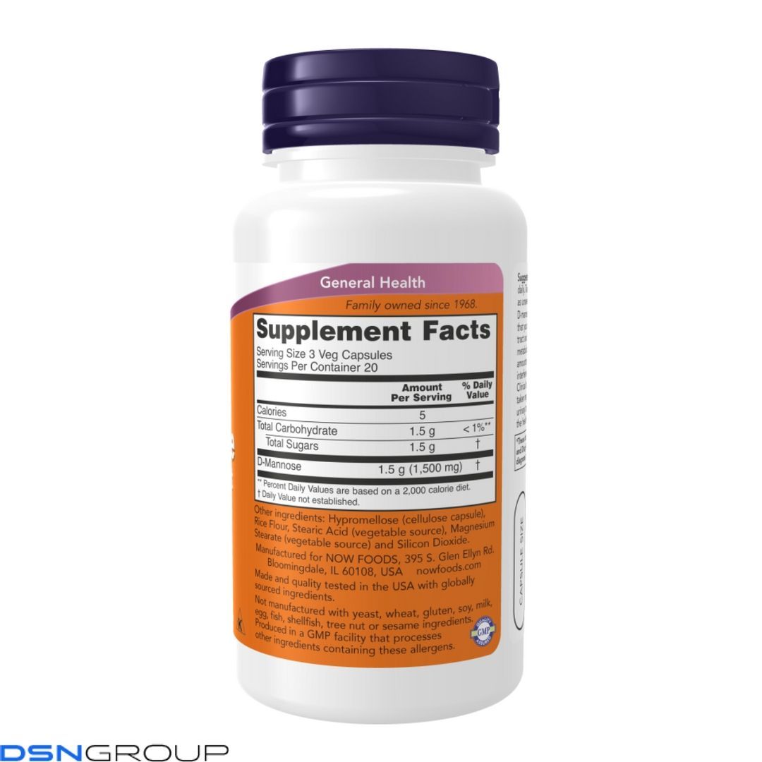 D-Mannose Urinary Support 500mg - 60 vcaps