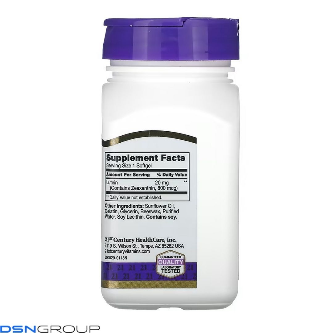 Lutein 20 mg - 60 softgels