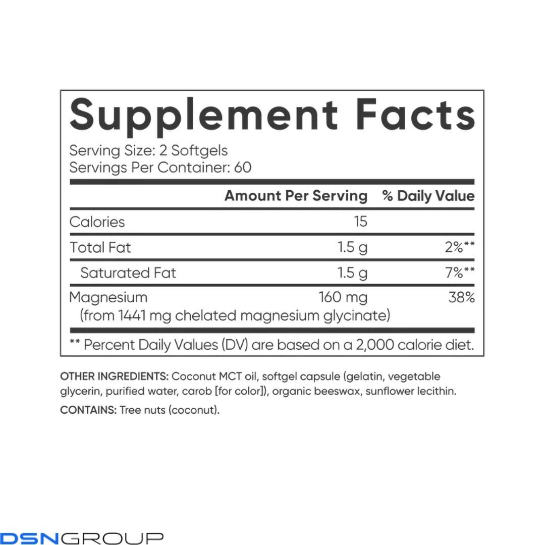 Magnesium Glycinate 160mg - 120 softgels