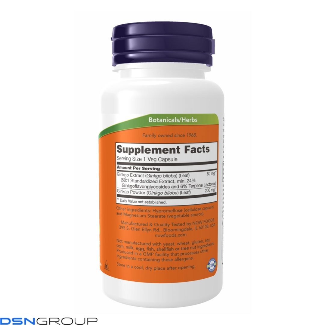 Ginkgo Biloba 60 mg - 120 vcaps 2022-10-2320 фото Ginkgo Biloba 60 mg - 120 vcaps