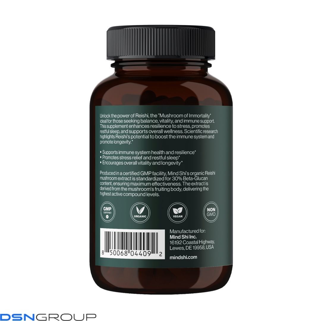 Reishi Mushroom 1000 mg - 60 vegcaps (До 04.27)