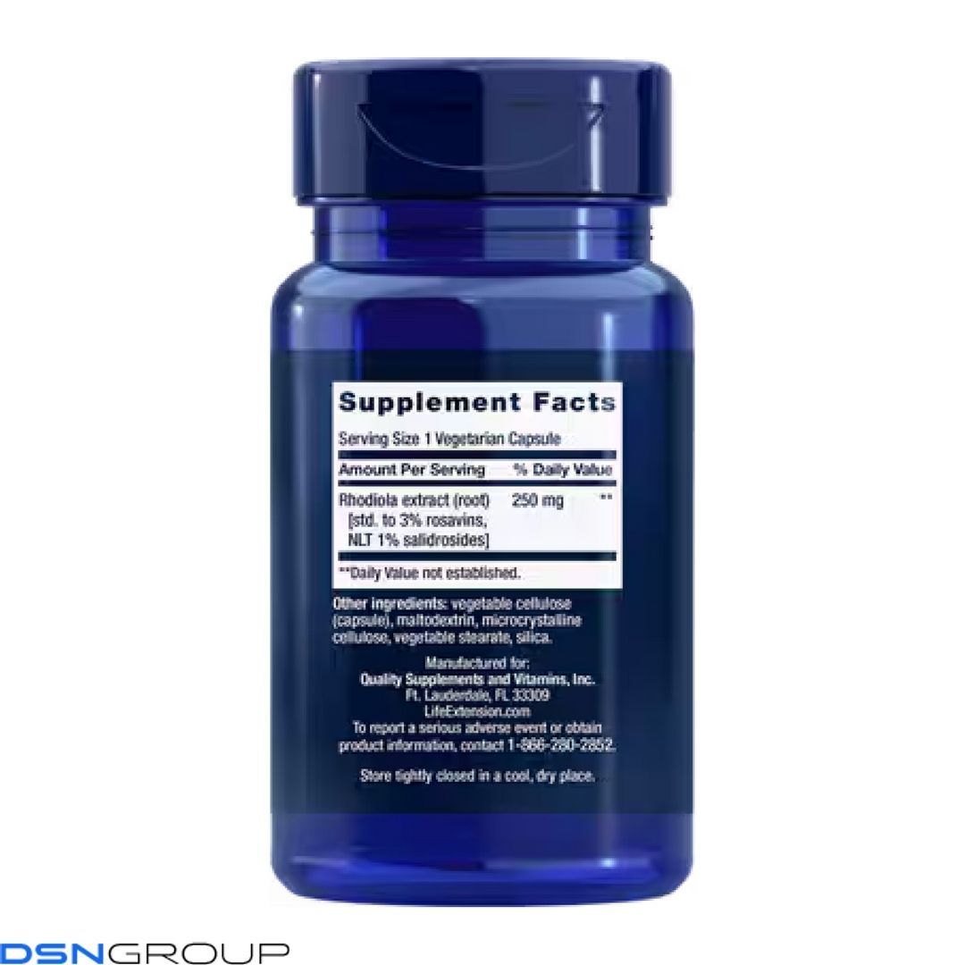 Rhodiola Extract 250mg - 60 veg caps