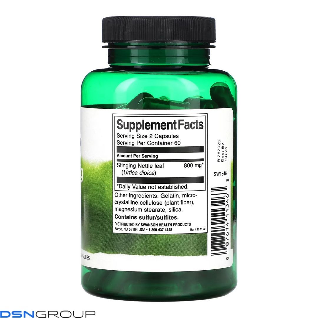 Stinging Nettle Leaf 400mg - 120 caps 2023-10-4066 фото Stinging Nettle Leaf 400mg - 120 caps