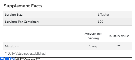 Melatonin 5 mg - 120 tabs