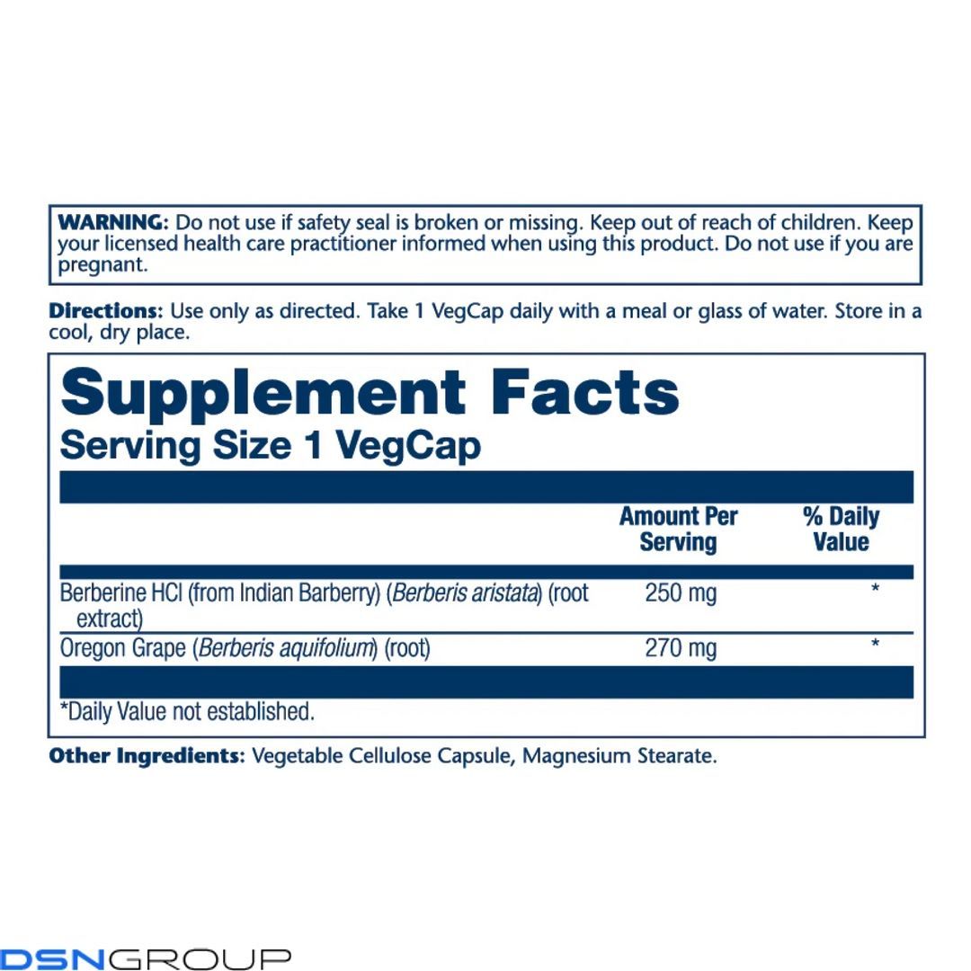 Berberine with Oregon Grape - 60 vcaps