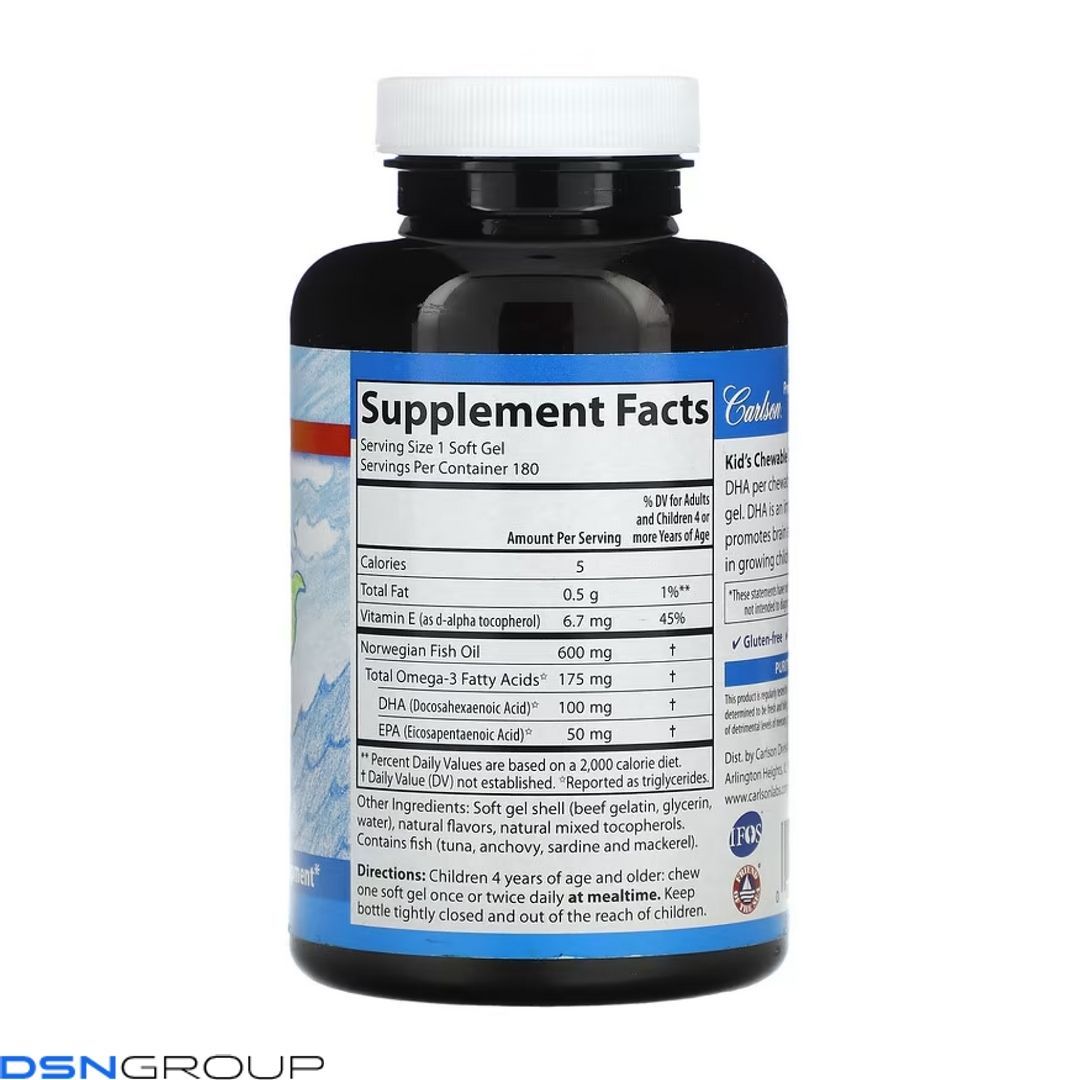 Kids Chewable DHA - 180 softgels