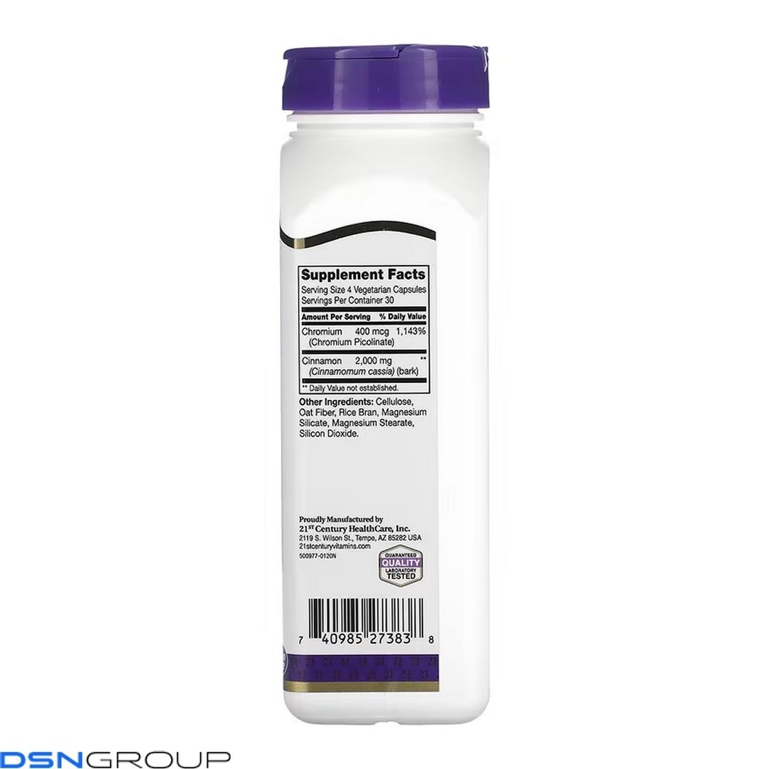 Cinnamon Plus Chromium - 120 vcaps