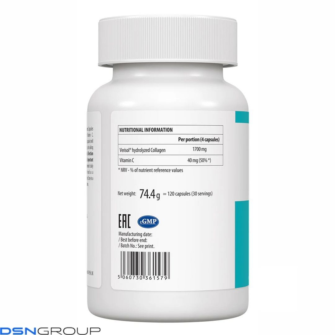 Collagen Type I & III - 120 caps (Повреждена банка)