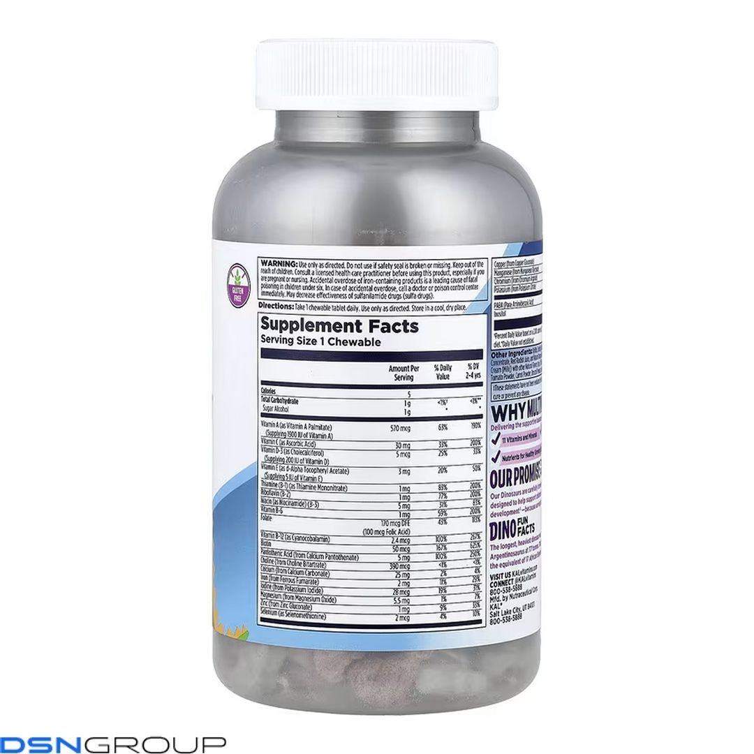 MultiSaurus - 180 chewables Berry Grape Orange