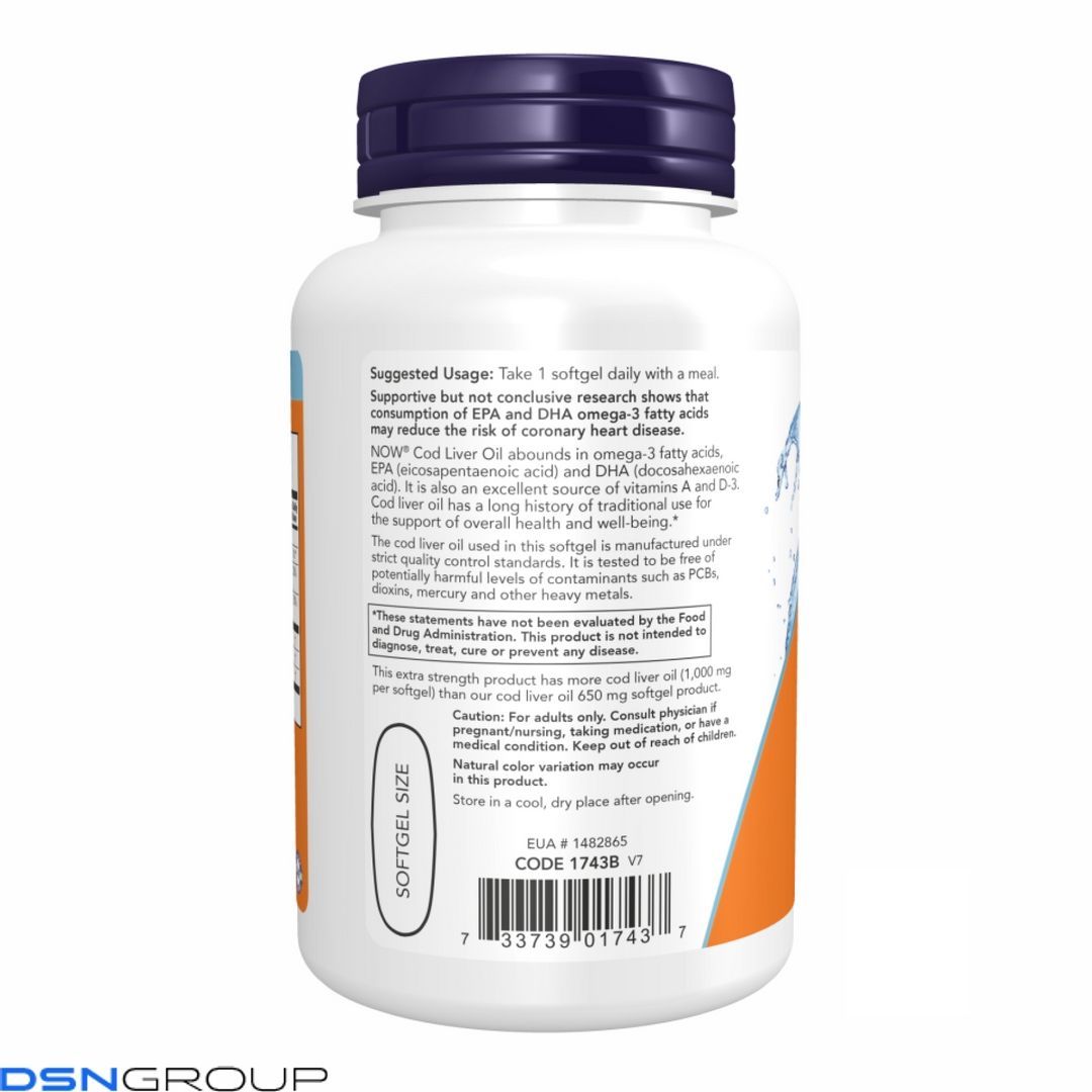 Cod Liver Oil 1000mg - 90 sgels
