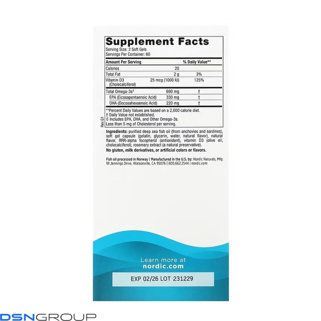 Omega-3D - 120 softgels