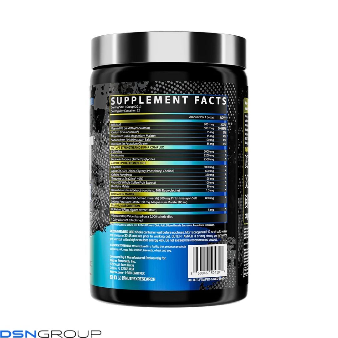 Outlift Amped 449.1g Blueberry Lemonade