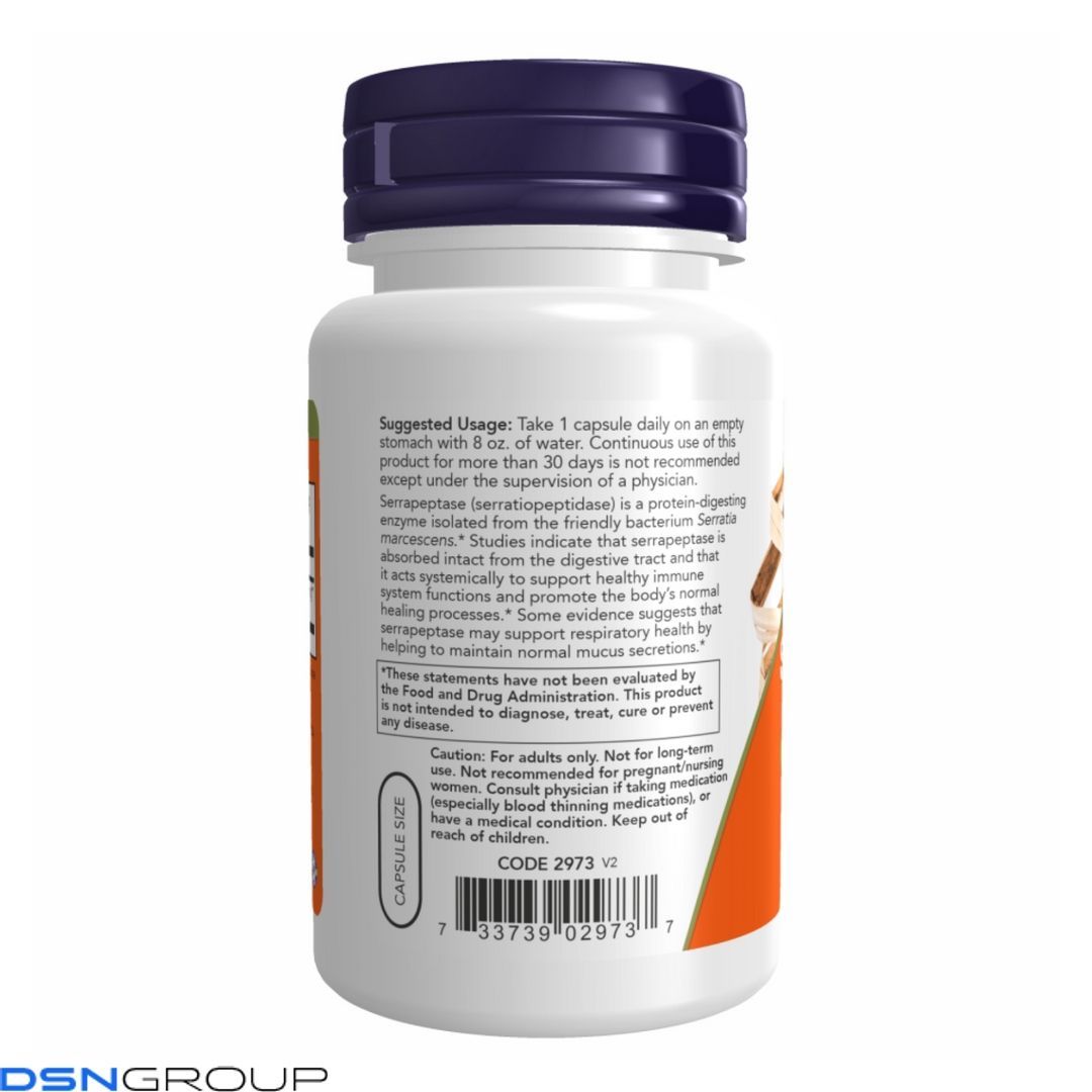 Serrapeptase 60,000 Units - 60 vcaps