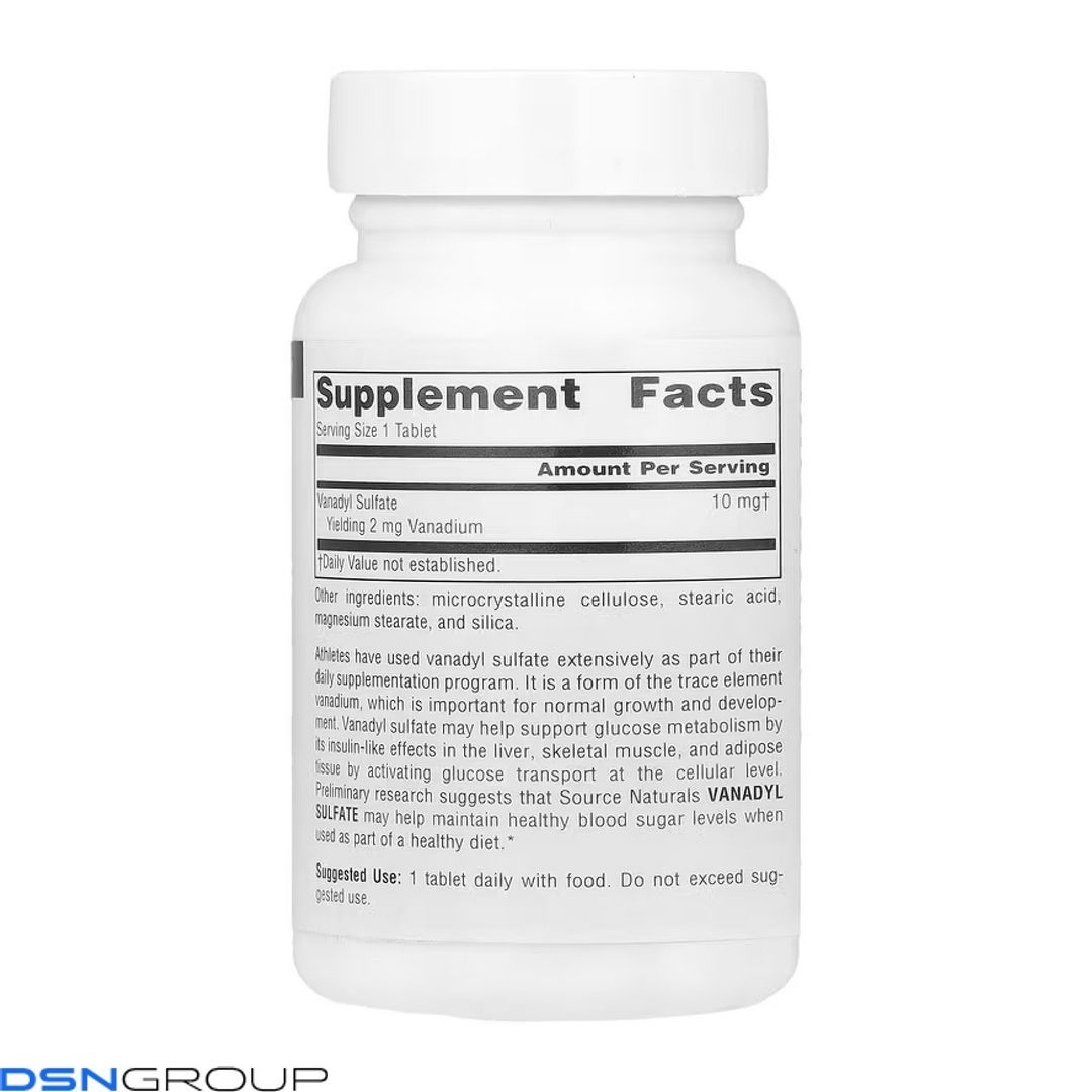 Vanadyl Sulfate 10mg - 100 tabs (Повреждена этикетка)