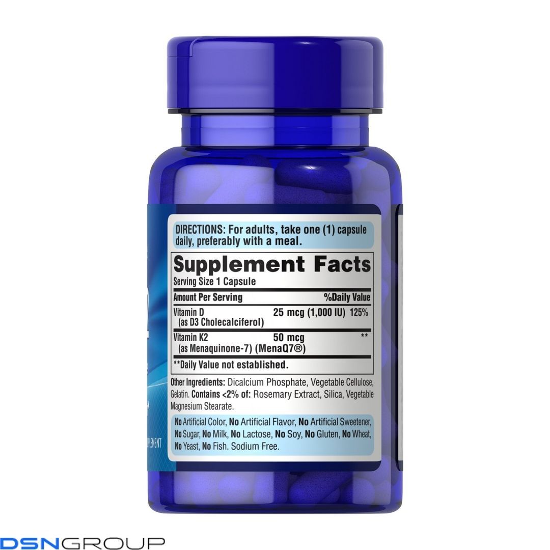 Vitamin D3 & K2 - 60 caps