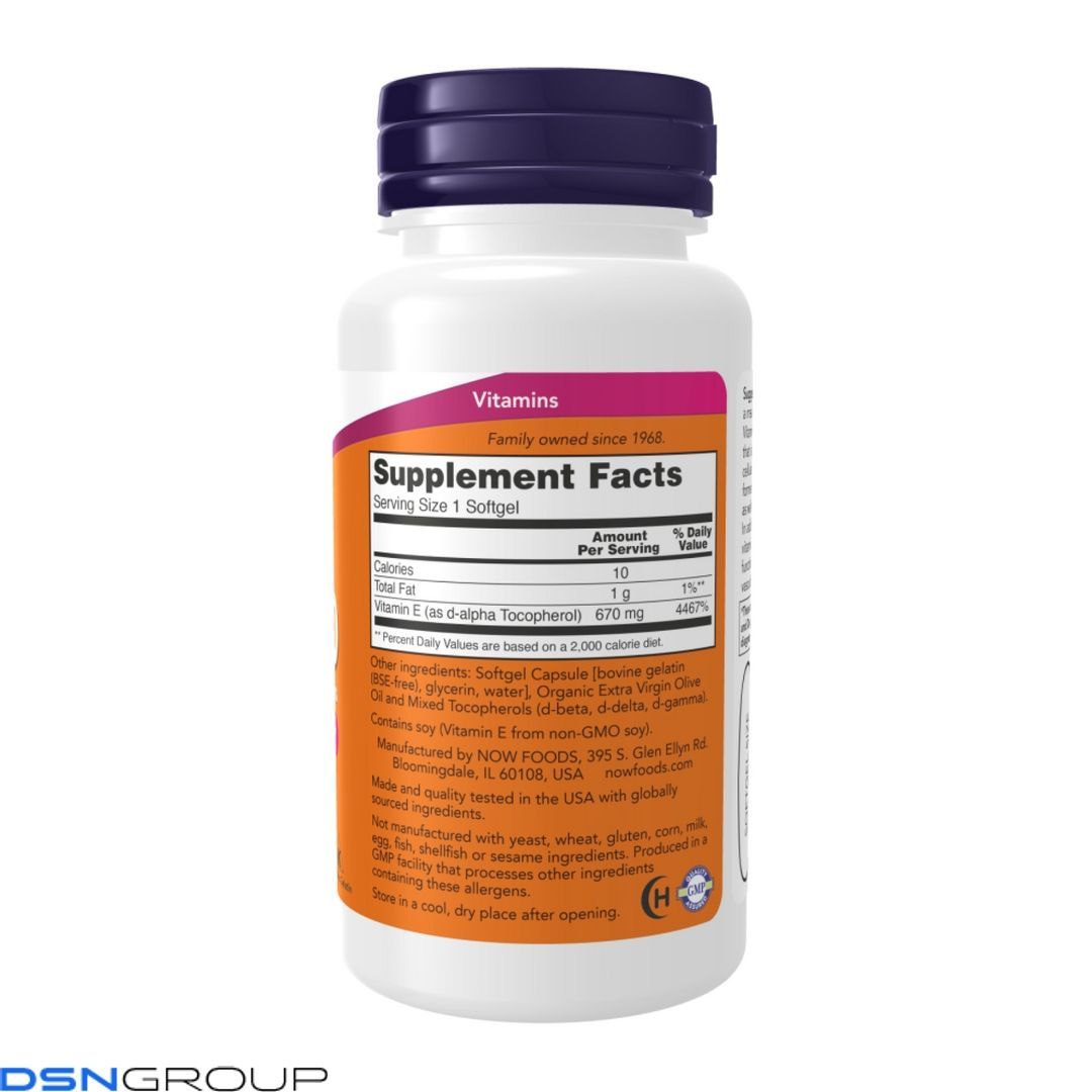 Vitamin E-1000 Mixed Tocopherols - 50 softgels