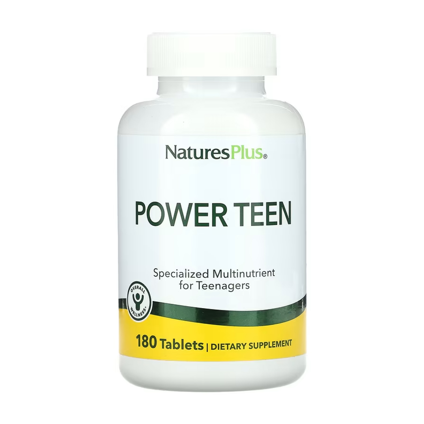 Nature’s Plus Power Teen — мультивитамины для подростков, 180 таблеток