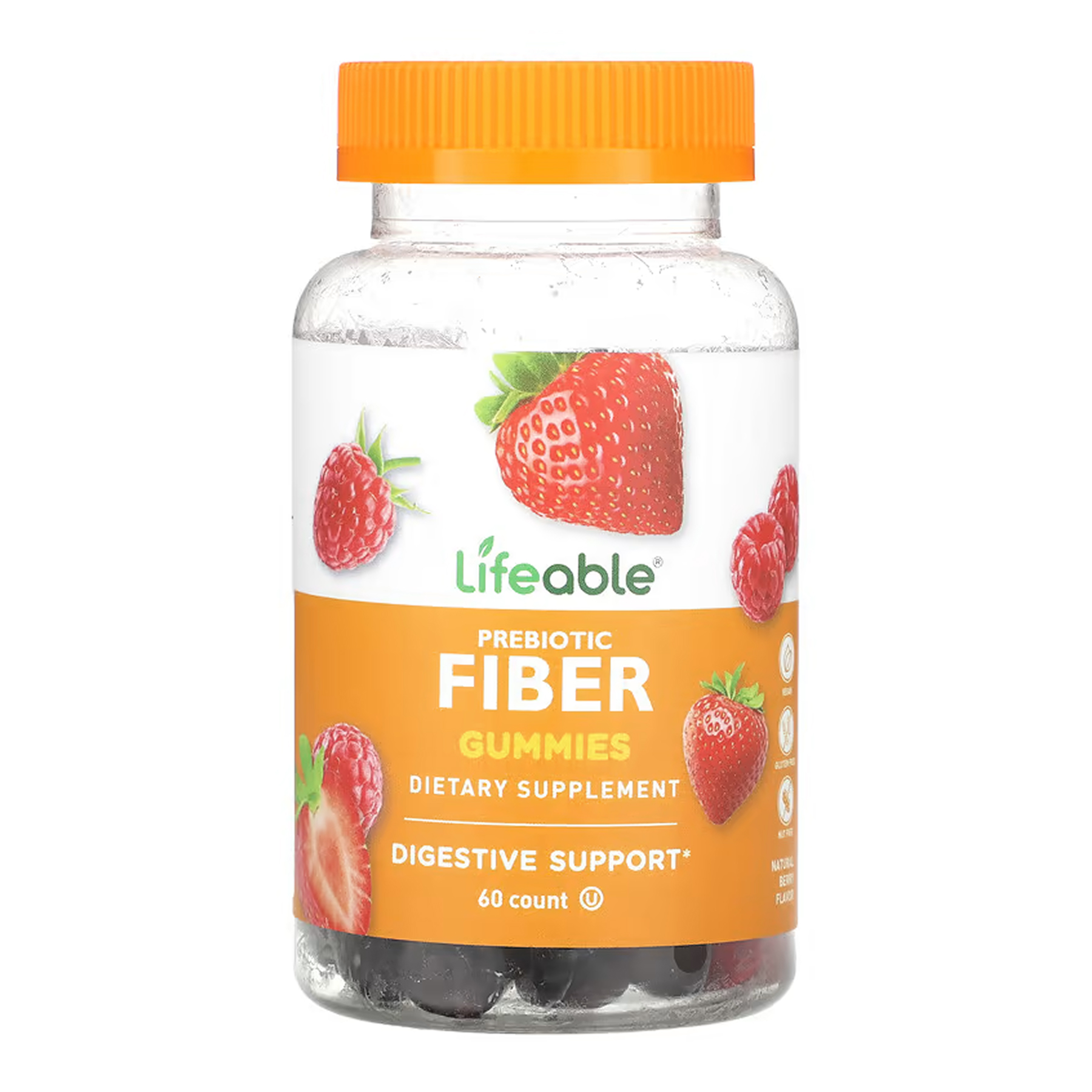 Жувальний пребіотик Lifeable Prebiotic Fiber, 60 шт.