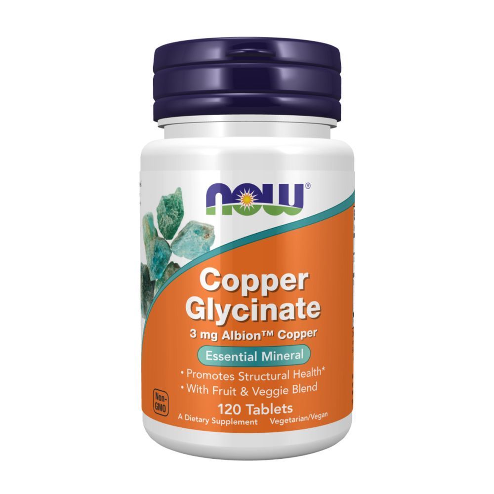 (12.02 Ожидание) Copper Glycinate 3mg - 120 tabs