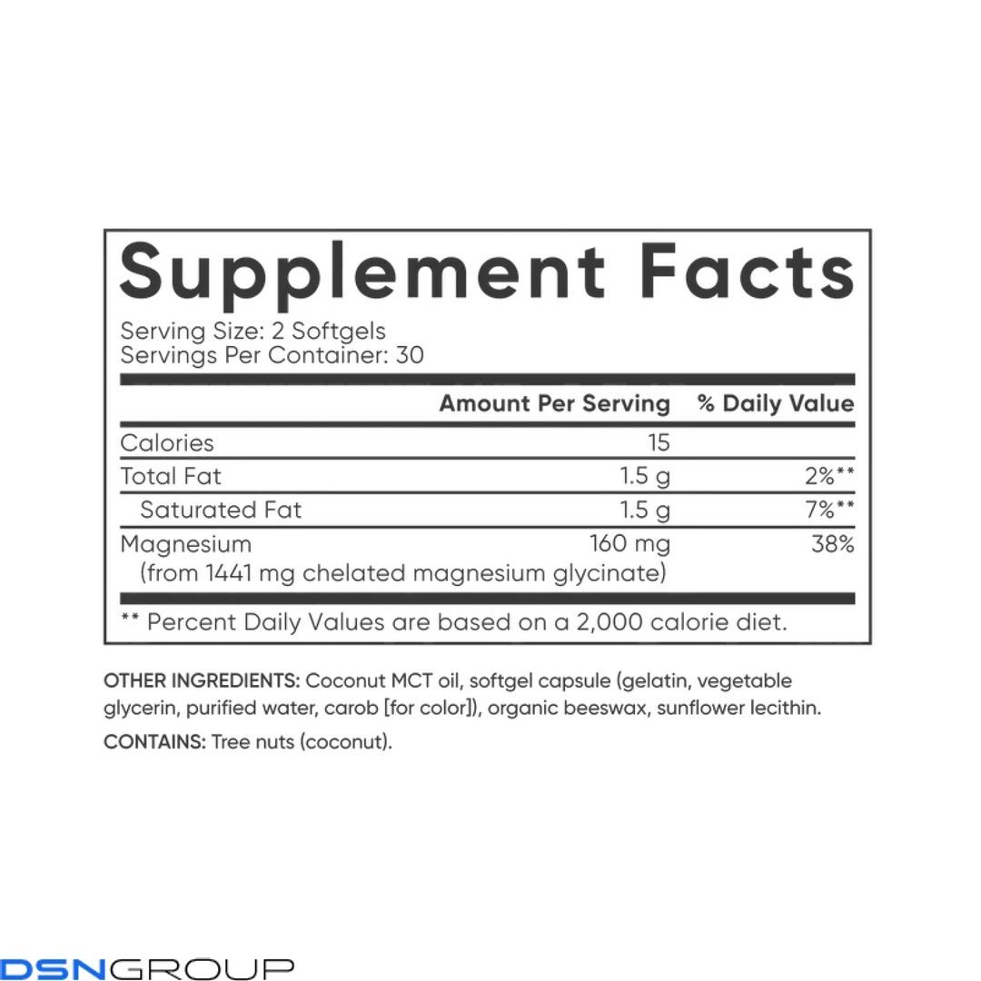 Magnesium Glycinate 160mg - 60 softgels