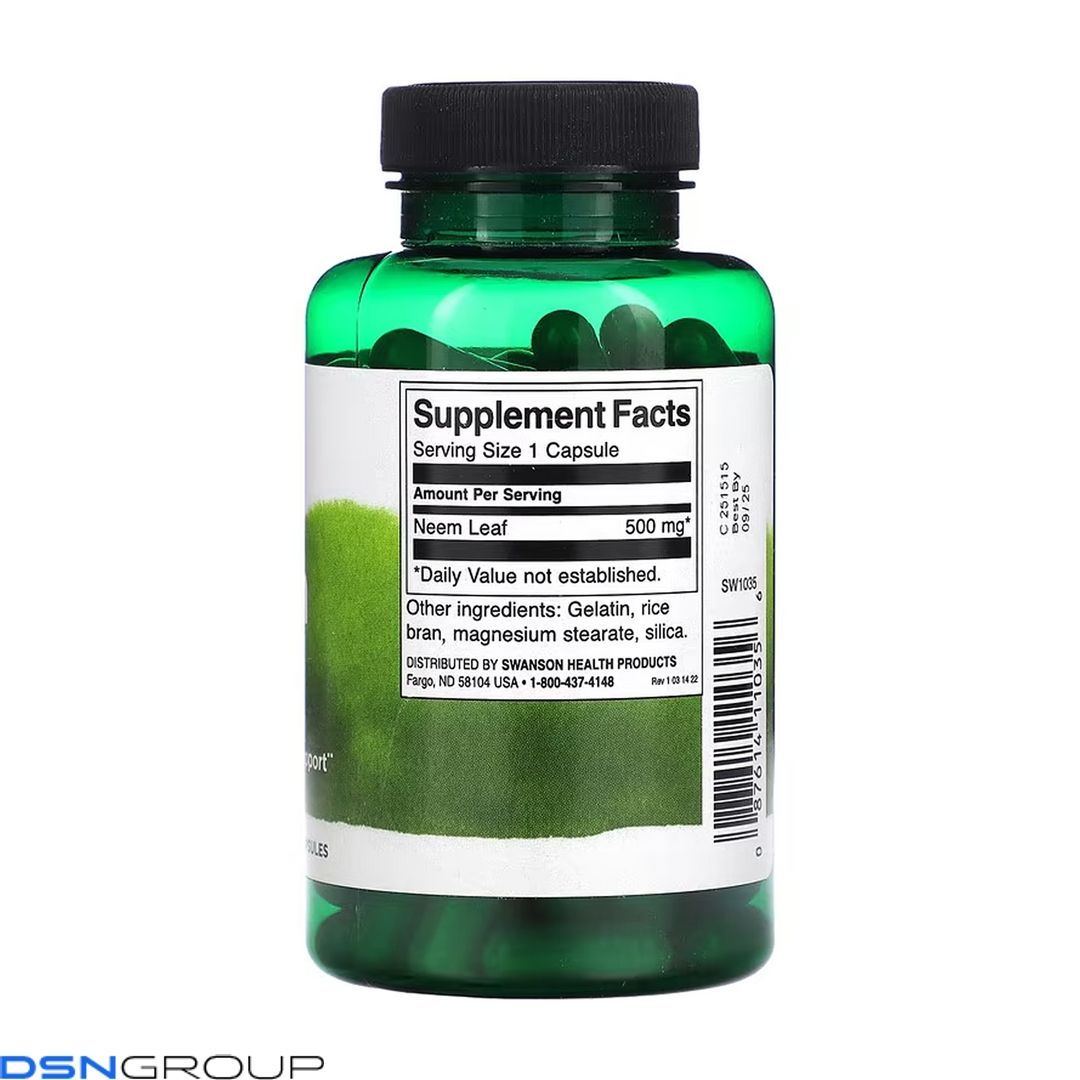 Neem Leaf 500 mg - 100 caps