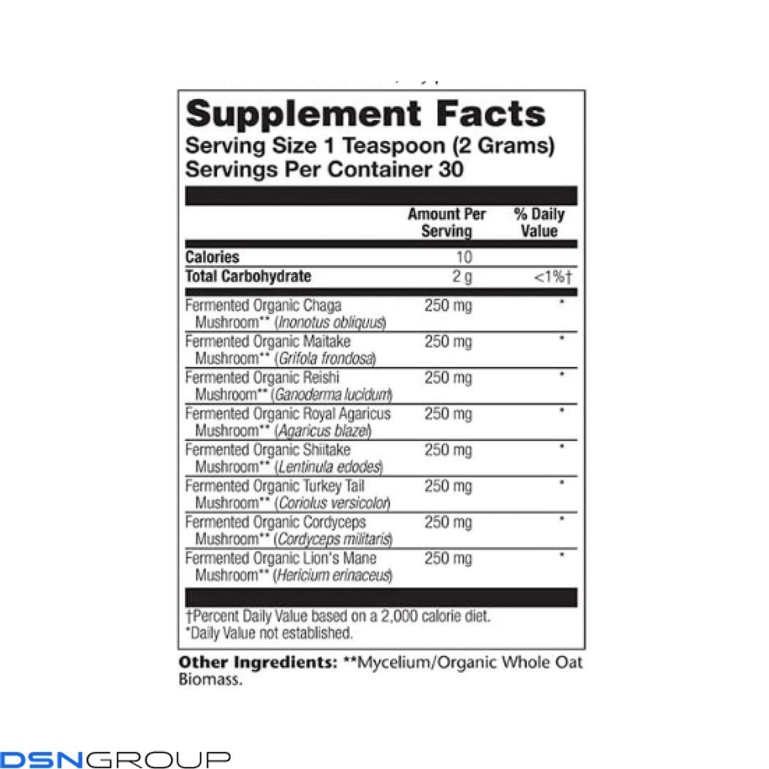 Organic Fermented Mushroom Complete 2000mg - 60g 2023-10-2140 фото Organic Fermented Mushroom Complete 2000mg - 60g