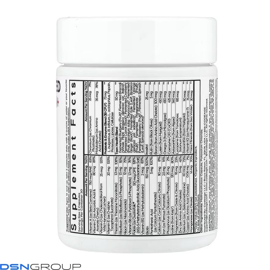 Teens Fermented Multivitamin - 60 vcaps